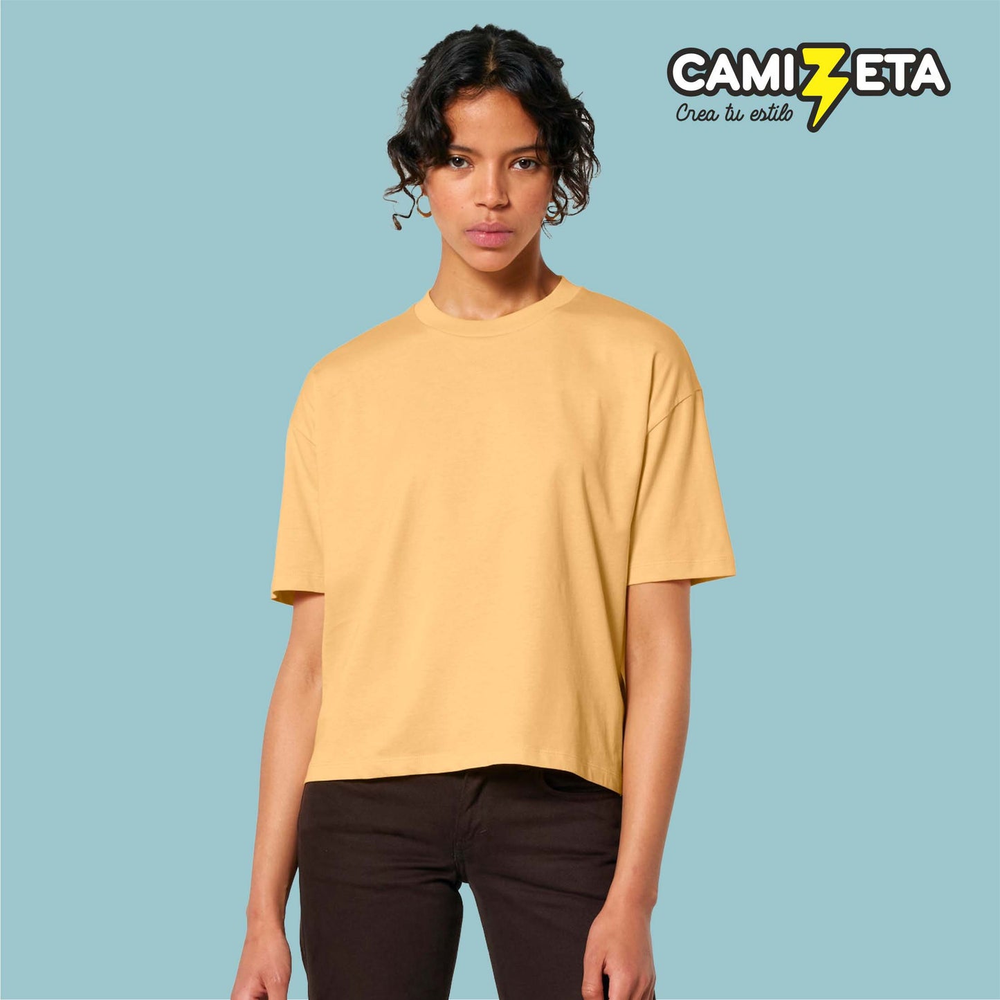 175 Camiseta corte "BOXY" 155 gms 100% algodón orgánico 🌿