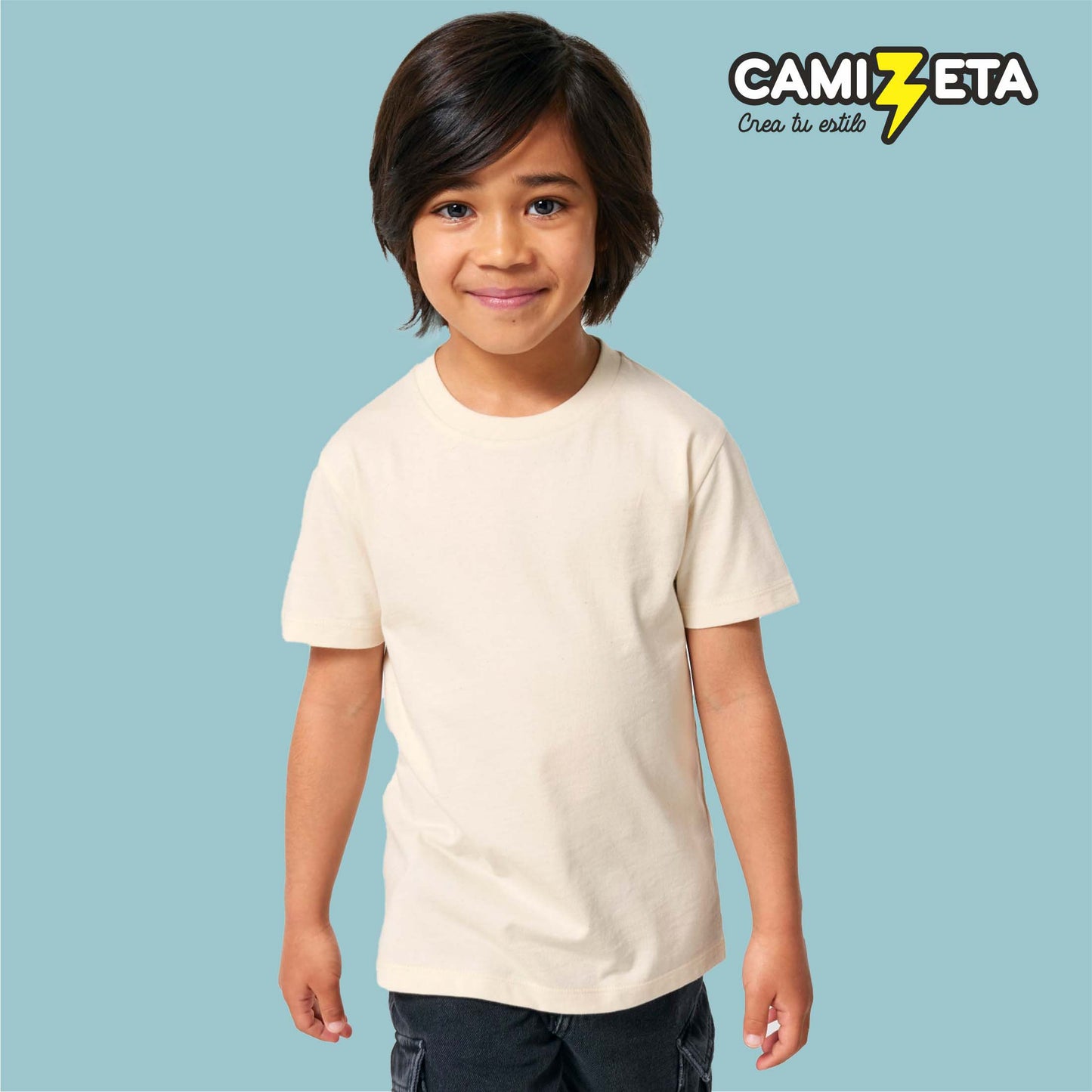 184K Camiseta niño 3-14 años 155 gms 100% algodón orgánico 🌿